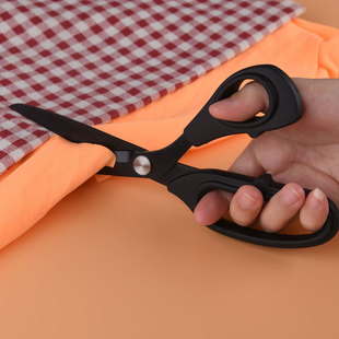 Black Titanium Sharp Tailor Cutter TPR Rubber and Plastic Handle Lightweight Tailor Cloth Cutter Cutter Household Tailor Cutter Scissors