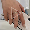 Advanced jewelry, accessory, fashionable universal ring, Korean style, high-quality style, internet celebrity