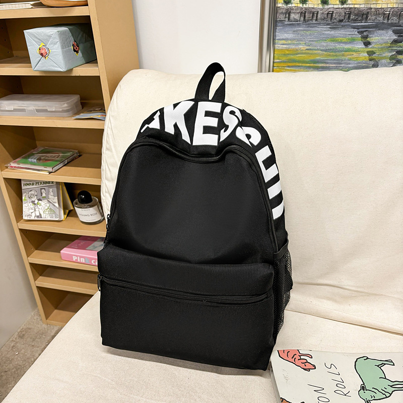 Cross-border foreign trade Japanese-style solid color backpack, new lightweight casual travel backpack for school and commuting, large-capacity student backpack