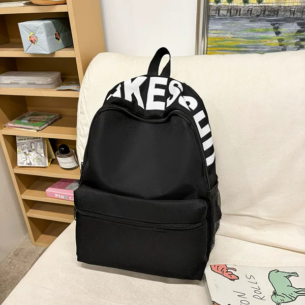 Cross-border foreign trade Japanese-style solid color backpack, new lightweight casual travel backpack for school and commuting, large-capacity student backpack