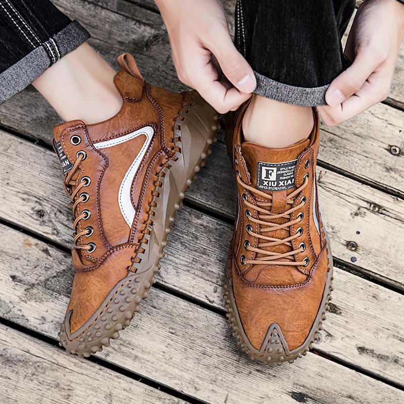 Transfronterizo 202 0,4 mil millones de Senshu transfronterizo más el tamaño de los zapatos casuales de los hombres zapatos casuales de cordones diarios de los hombres
