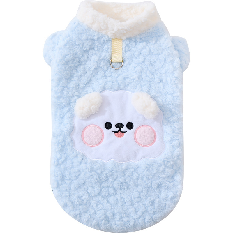 Otoño e invierno lindo súper lindo más ropa gruesa de terciopelo para perros pequeños y medianos a prueba de frío y cálidos para gatos y perros ropa de felpa al por mayor
