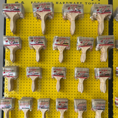 Supply of 1-8 inch wooden handle bristle brush bristle brush hard-bristled paint brush non-shedding thickened paint paint tool brush