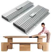 ♔多功能隐藏式滑轨重型多节平推折叠餐台家具滚珠轨道五金配件导