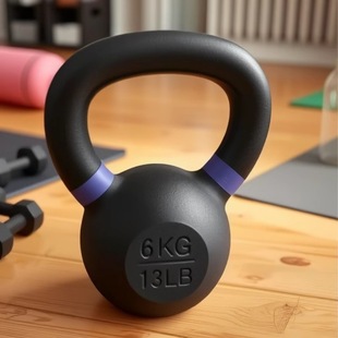 Electrostatic Spray Kettlebell for Men and Women, Home Equipment, Cast Iron Kettlebell, Competitive Kettlebell, Gym Black Frosted Kettlebell