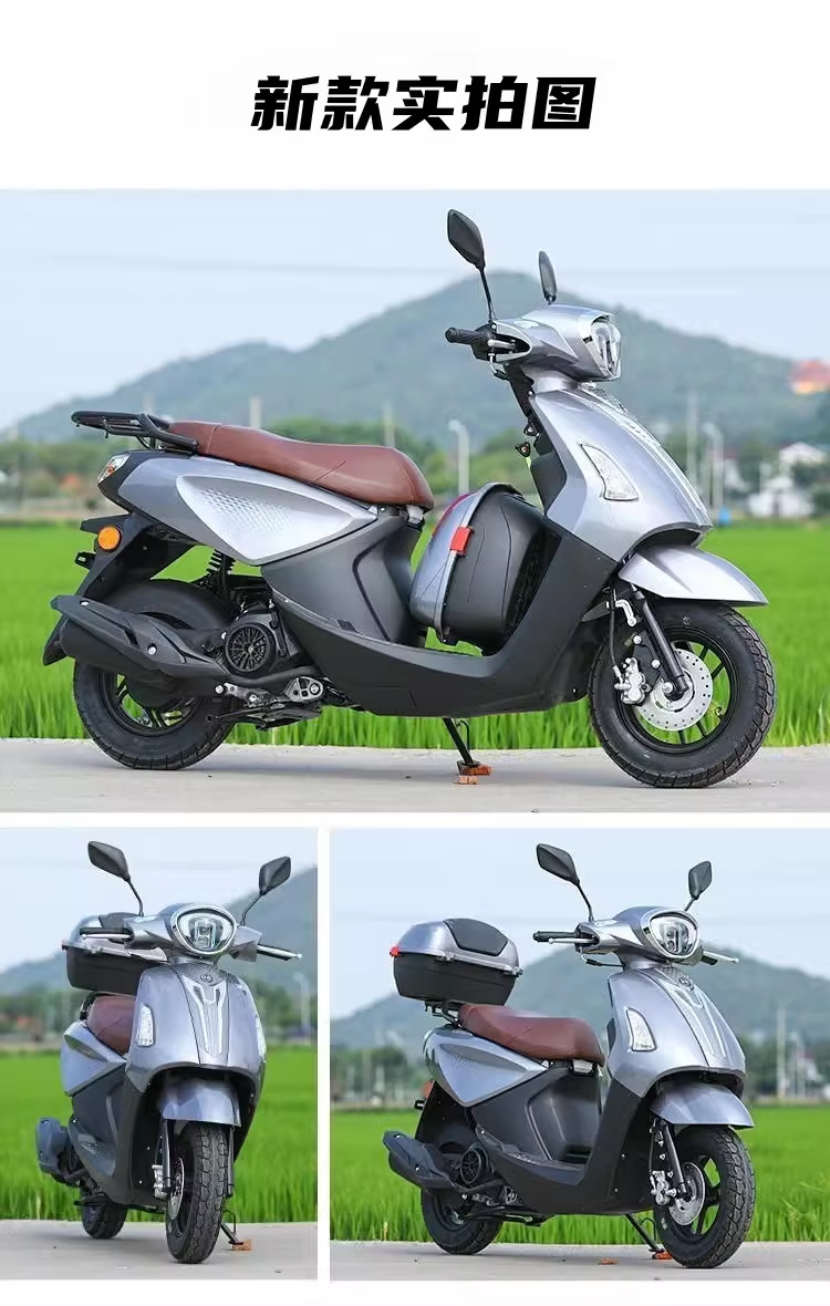 Domestic Electric-Injected Two-Wheeled Motorcycles for Men and Women, Large Fuel-Powered Scooters, Jinlangwang Commuter Adult Scooters