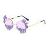 Sunglasses, decorations, glasses hip-hop style, European style