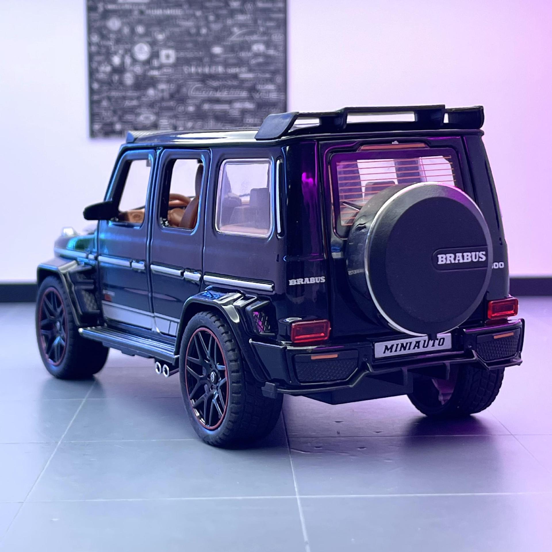 Jianyuan aleación modelo de coche 1:32 Babos G800 vehículo todoterreno con sonido y luz Tire hacia atrás juguete coche música modelo adornos