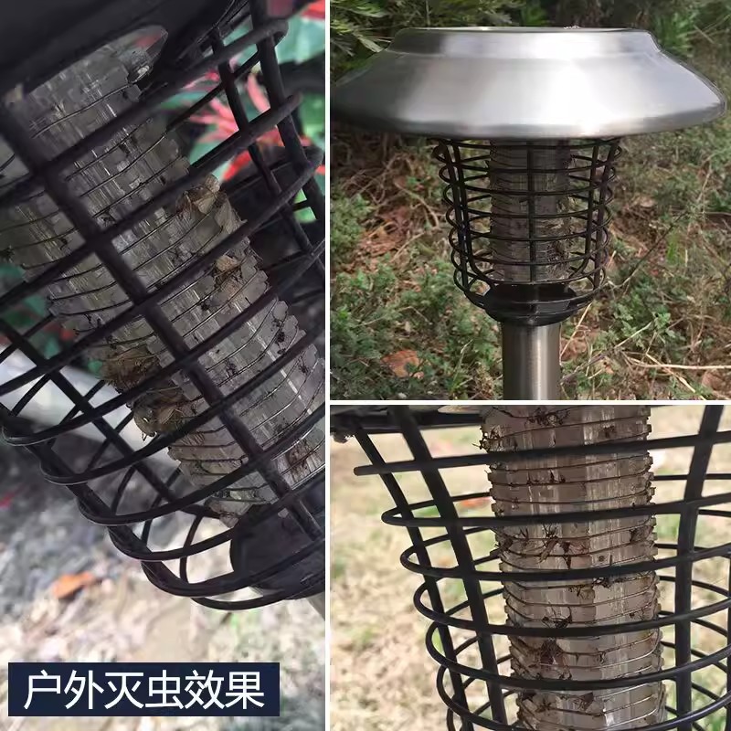 Golden Double Diamond transfronterizo nueva red metálica solar mosquito lámpara insecticida lámpara al aire libre lluvia jardín lámpara de suelo