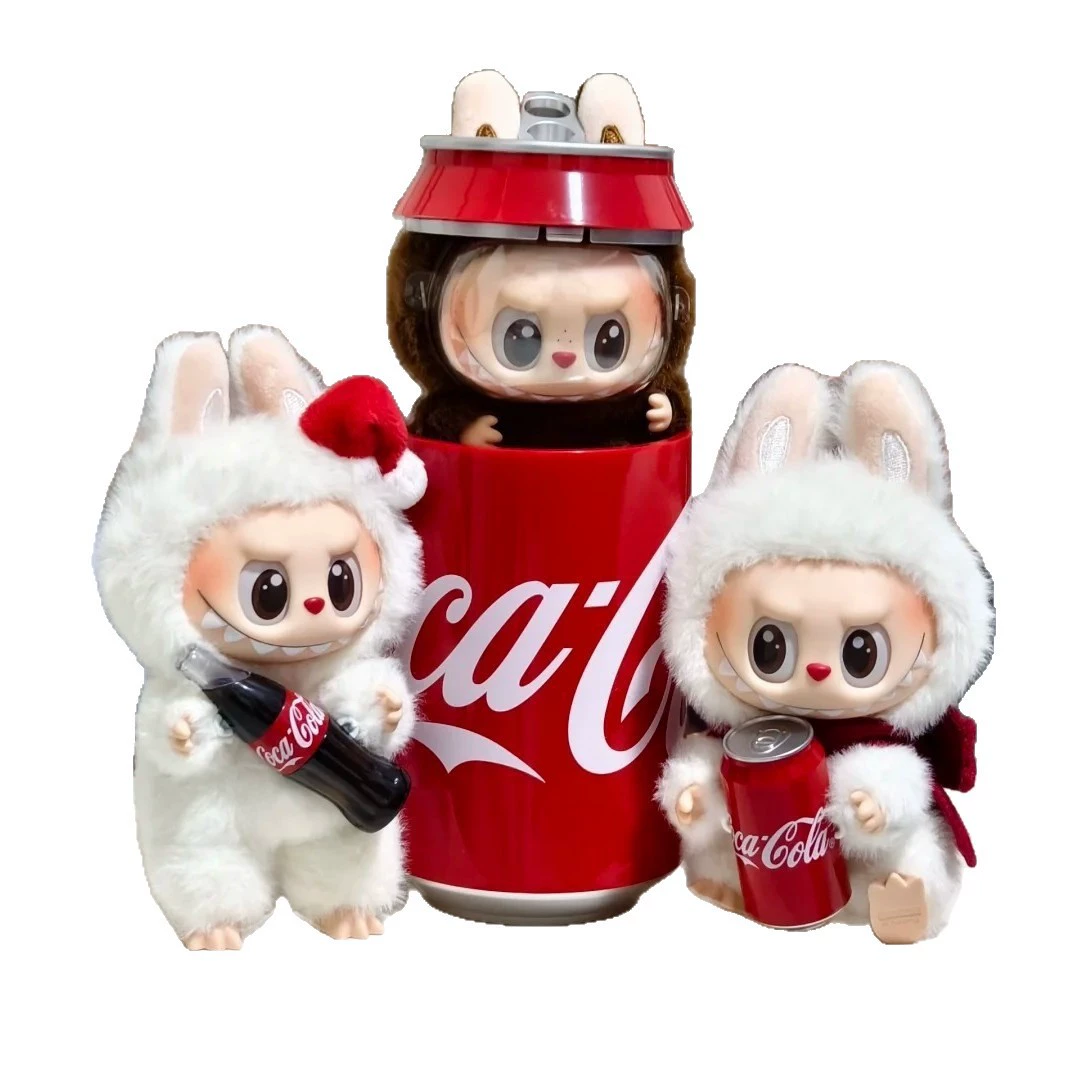Мягкие куклы-подвески с резиновым покрытием из серии Pop Matrabu Labubu Coca-Cola, версия Motherland