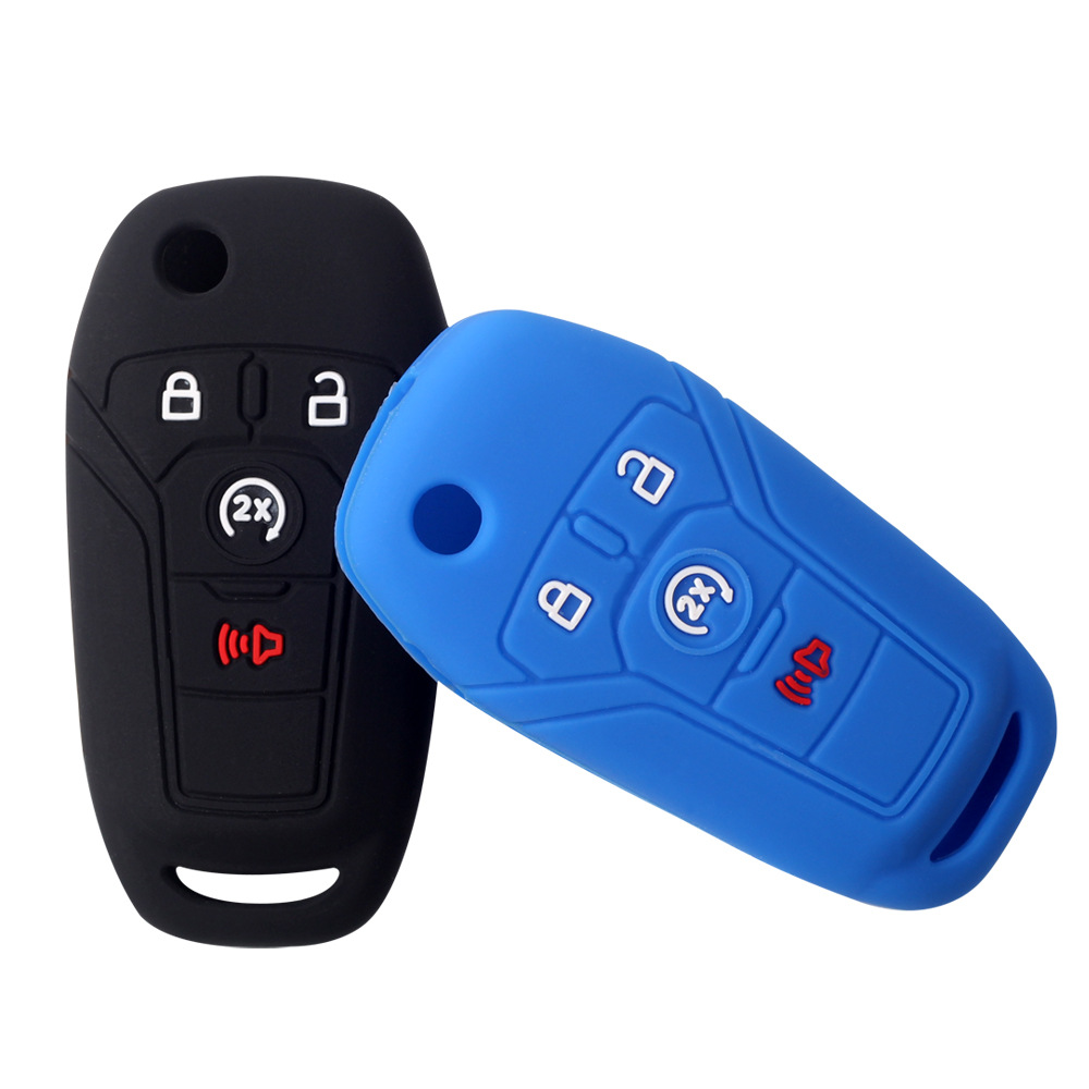 2Pcs Silicone Car Remote Key F