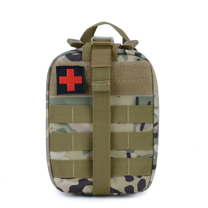 20*15 Bolsillo médico táctico al aire libre, deportes, montañismo, campo, botiquín de primeros auxilios multifuncional, tela Oxford, impermeable portátil