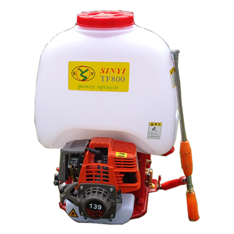 máquina de pulverización tipo mochila pequeña pulverización de alta presión doméstica de gasolina de cuatro tiempos máquina de pulverización de cultivos de huerto de jardín