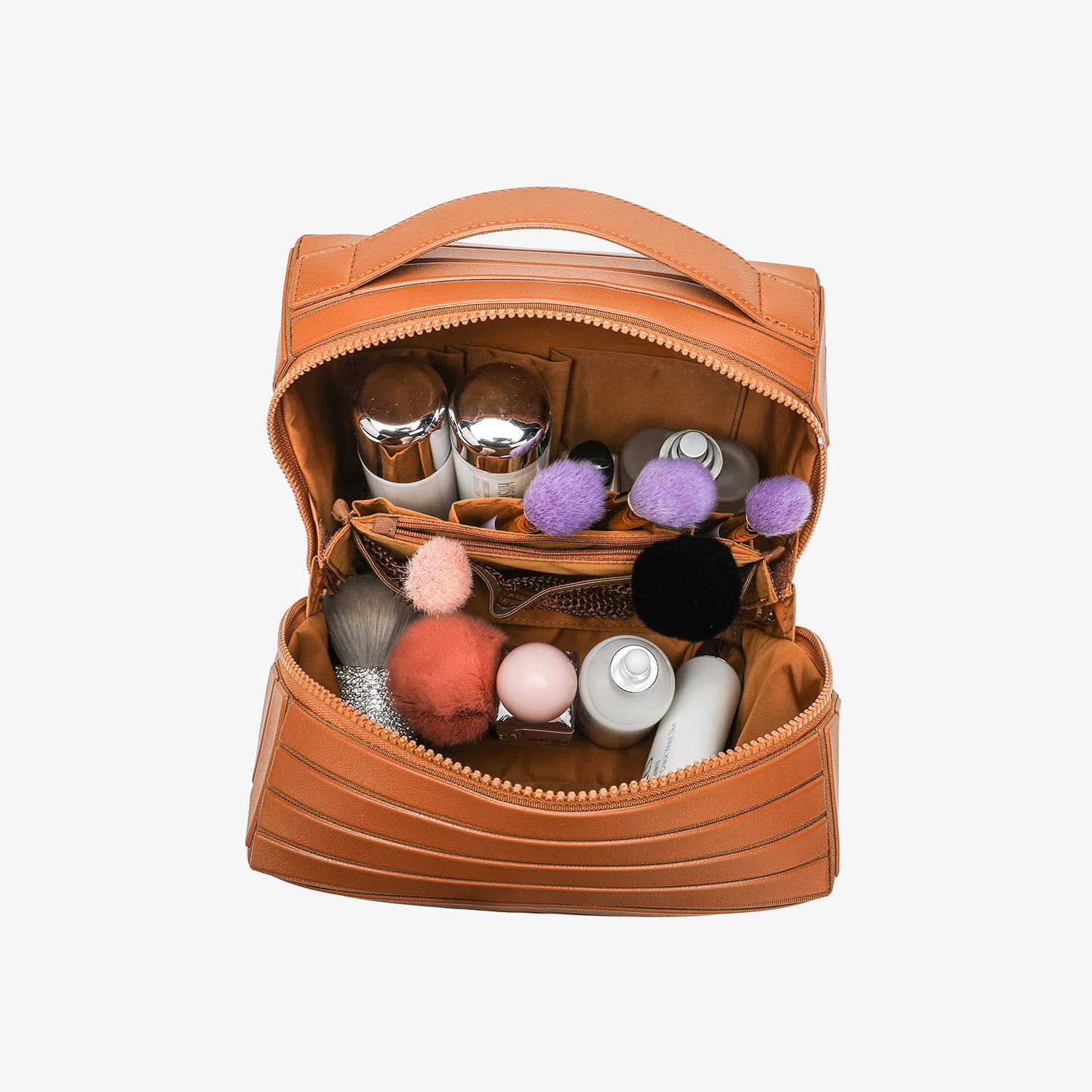 2025 nueva bolsa de lavado de viaje bolsa de maquillaje de gran capacidad partición portátil bolsa de almacenamiento de cosméticos para el cuidado de la piel