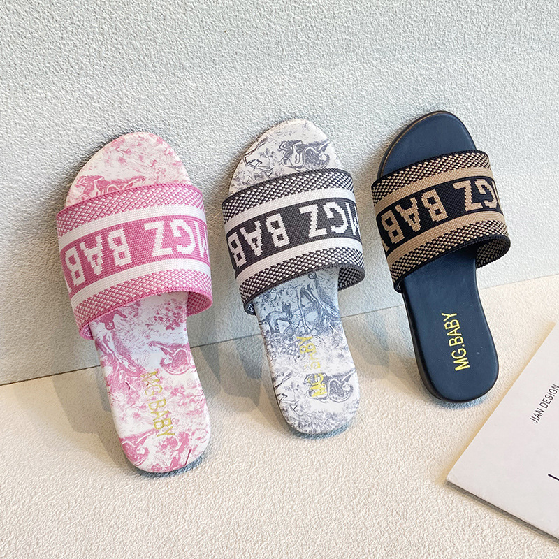 Children's summer casual slippers flat for boys