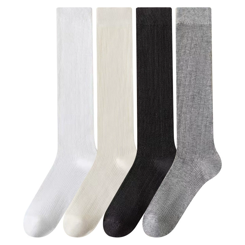 Летние тонкие белые японские милые knee socks
