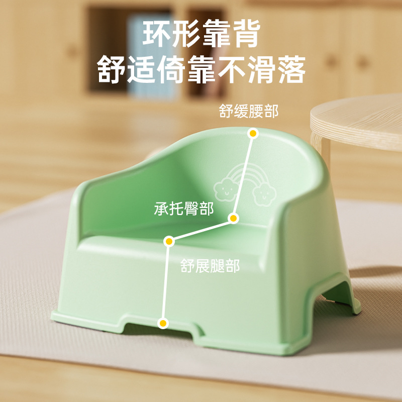 Children's plastic chair for home use, sofa for bath, increased thickness 4