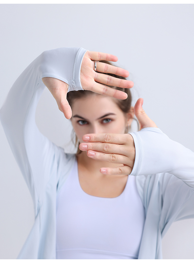 冰丝防晒衣防紫外线骑行防晒衫连帽防晒服