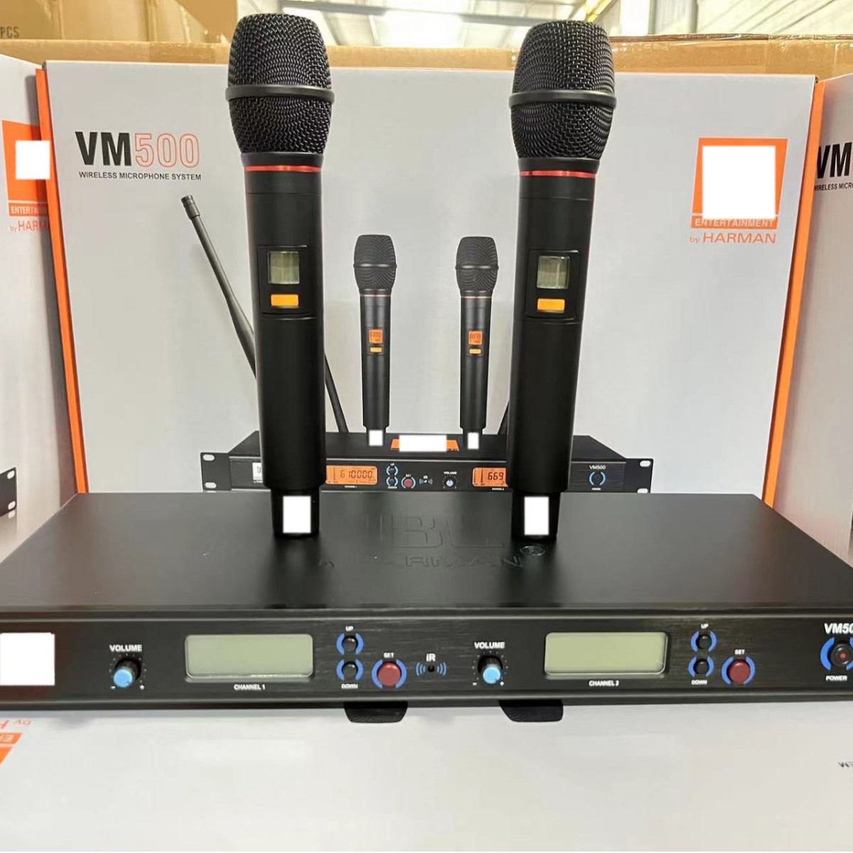 Cross-Border Exclusive Supply: Wireless Microphone Vm500 Without Sensor, Handheld Wireless Dual-Microphone Set