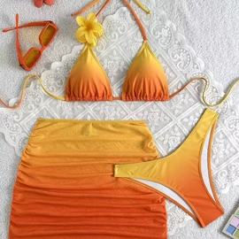 比基尼;三件套泳装;连体泳衣