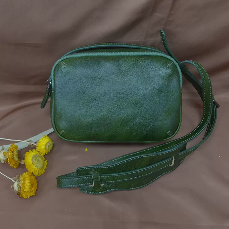 高颜值头层牛皮包包女夏季新款跨境时尚植鞣真皮单肩包外贸斜挎包