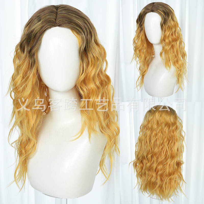 Supergirl Superhero Girl Halloween Curly Hair High-Temperature Fiber Cosplay Wig Source Factory Wholesale Supergirl Superhero Girl Halloween Curly Hair High-Temperature Fiber Cosplay Wig Source Factory Wholesale