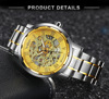 Winner winner 614 Business casual space golden strap 18 color men's manual mechanical watches