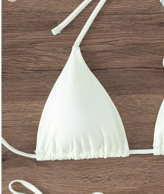 140g Weight Sexy Feel Of Sensation Mid Waist Panties Waist Bikini Panties Style Bralette Bra Category Nylon, Spandex Fabric Type 2 Pieces Set Quantity Swimming Pool Occasion Solid Color Pattern Women's Gender Women's Solid Color 2 Pieces Set Bikinis Swimwear 8