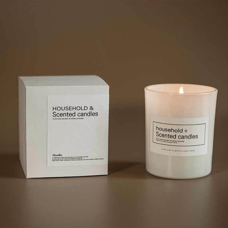 Hecho a mano sin humo cera de soja vidrio aromaterapia vela floral fragancia de frutas fragancia Rosa naranja fragancia de madera almizcle