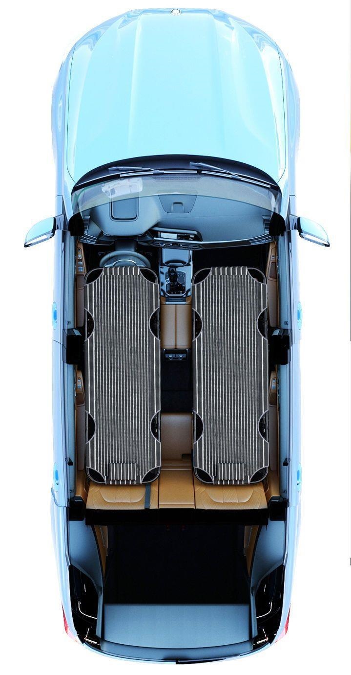 Car bed, non-inflatable, universal, for use in the car, not for the back seat, foldable travel bed, for sleeping in the car, suitable for sedans