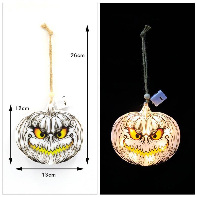 Nuevo fantasma Festival Fiesta diseño colgante Cadena de luz diablo cráneo luz LED calabaza luz Halloween decorativa luz de color