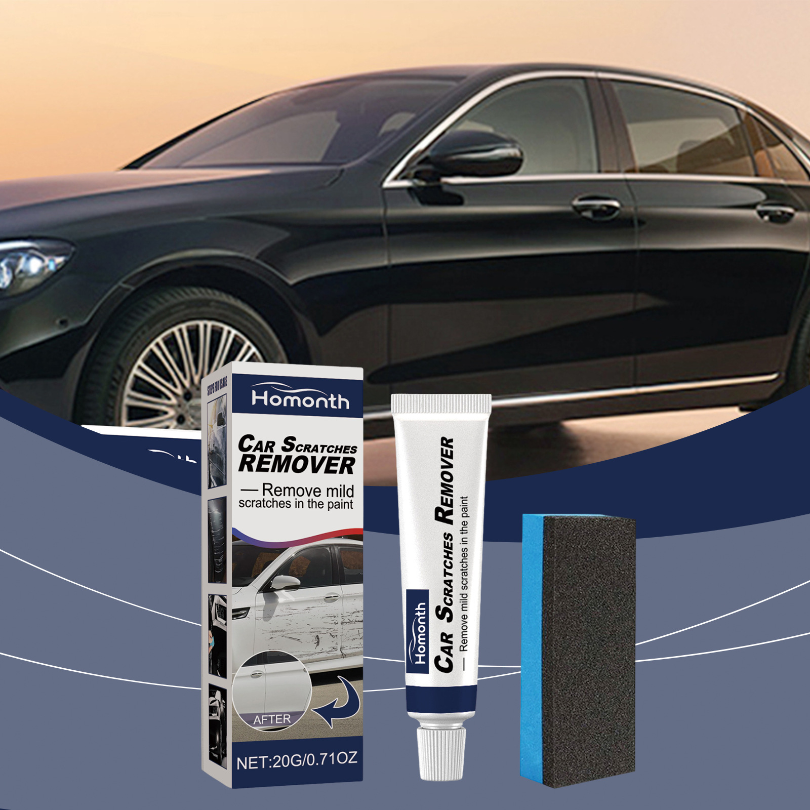 Homonth Car Scratch Care Agent Scratch Removal Abrasive Paint Surface Car Polishing Wax Car Scratch and Scuff Care