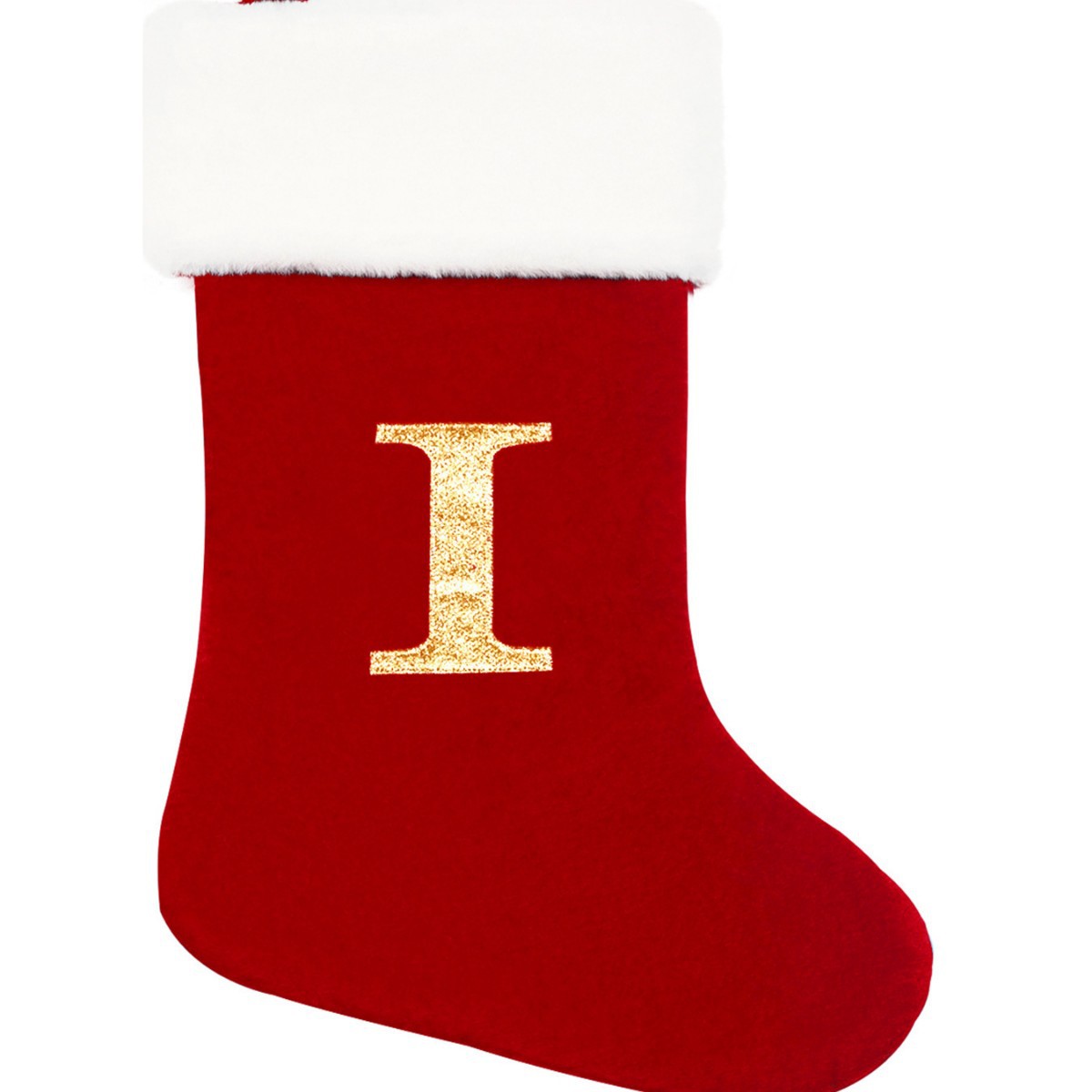 Nuevo calcetín de Navidad de letras nuevas ventas calcetines de Navidad decoración del árbol de Navidad colgante calcetines de letras de Navidad decoración bolsas de regalo de Navidad