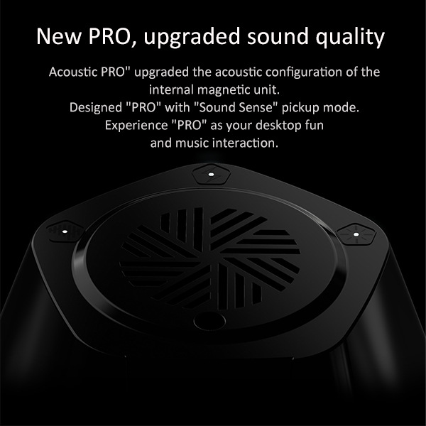 Bezdrátový reproduktor Visible – interakce člověk-stroj s magnetickou tekutinou, připojení Bluetooth, basy subwooferu, nastavitelné ambientní osvětlení, duální režim TWS_voghion.com