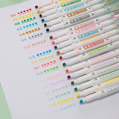コリンcolnk丸点筆二重水彩絵筆学生の手帳に美術絵筆蛍光ペンを書く