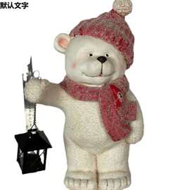 抖音爆款孤品圣诞雪人亚马逊摆件礼物装饰圣诞节树脂