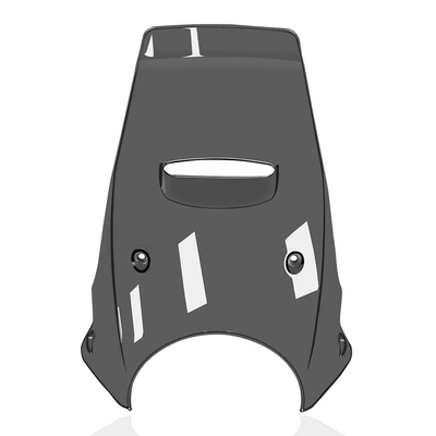 Suitable for Norden 901 2022 2023 motorcycle windshield spoiler windshield deflector (Motorcycle front windshield) - grey