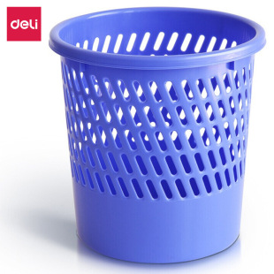 Deli 9553 Living Room Kitchen Household Bathroom Toilet Trash Can Without Lid Mesh Waste Paper Basket