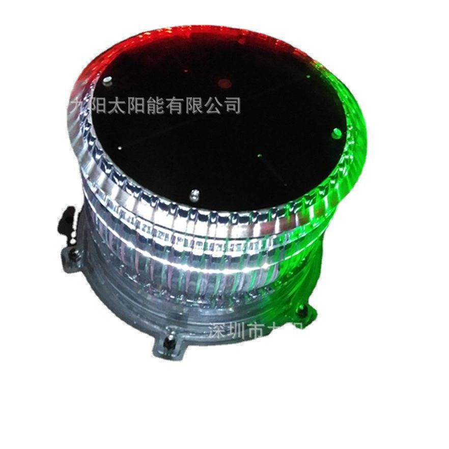 船用太阳能三色警示灯船舶闪光灯定位灯桅灯
