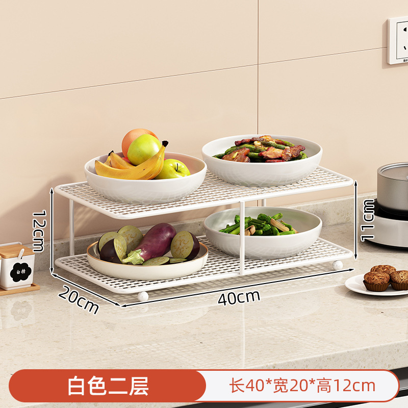 Platos de cocina de mesa multicapa estante de almacenamiento de platos domésticos multifuncional platos de cocina de platos