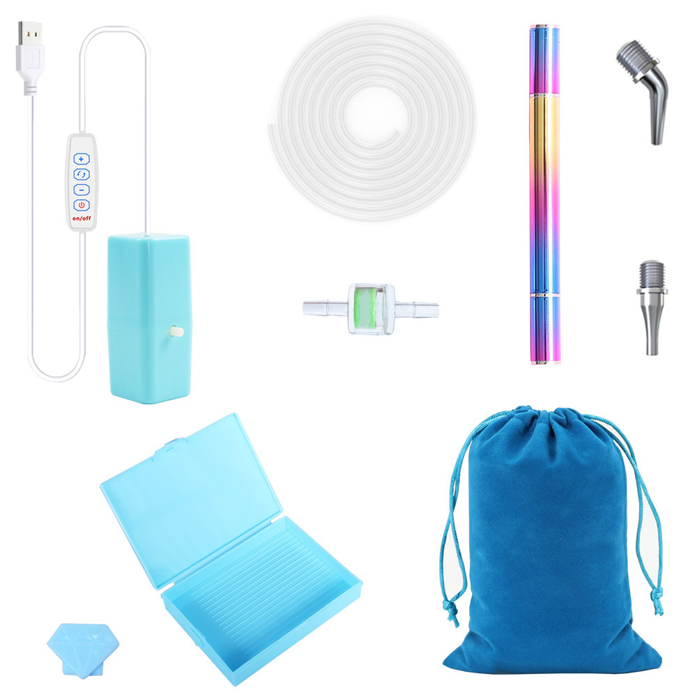 Pintura de diamantes nuevo bolígrafo de perforación de puntos eléctrico Amazon nuevo bolígrafo de succión al vacío broca de punto de succión herramienta de bricolaje