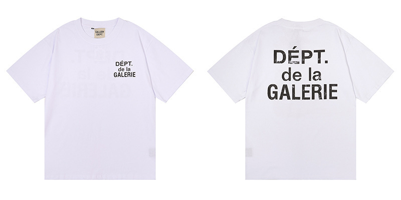 正確版GALLERY DEPT美潮洗水高品質プリント半袖高街落書きtシャツ|undefined