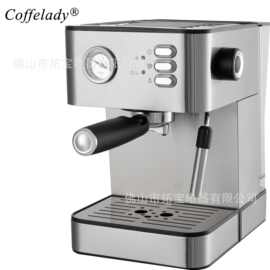 Coffelady 意式浓缩咖啡机 带温度计按钮操作打奶泡泵压式咖啡机