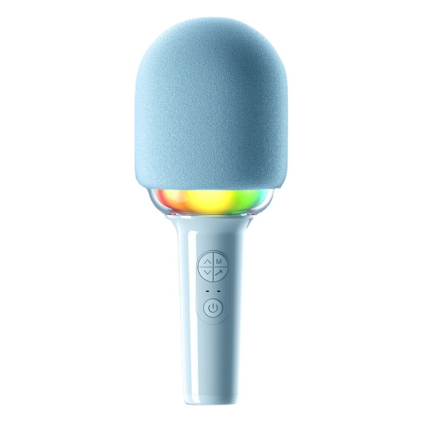 KGebao audio pequeño altavoz para niños altavoz LED luz todo en uno micrófono inalámbrico Bluetooth entretenimiento nacional portátil