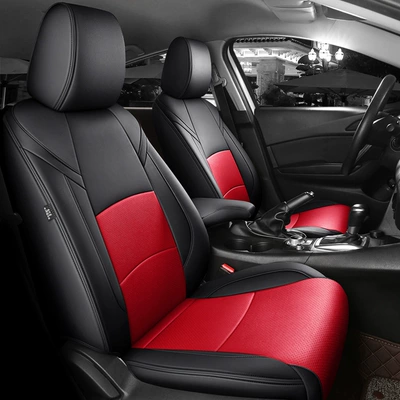 Modelə uyğun (Original) oturacaq örtükləri: Mazda 3 14-24 Special - black-and-red-standard-edition-2019-2024