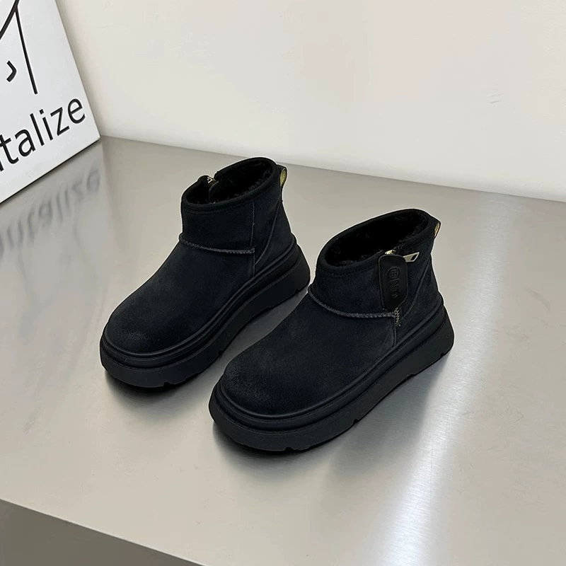 Keep warm non-slip matte low boots, 2024 years