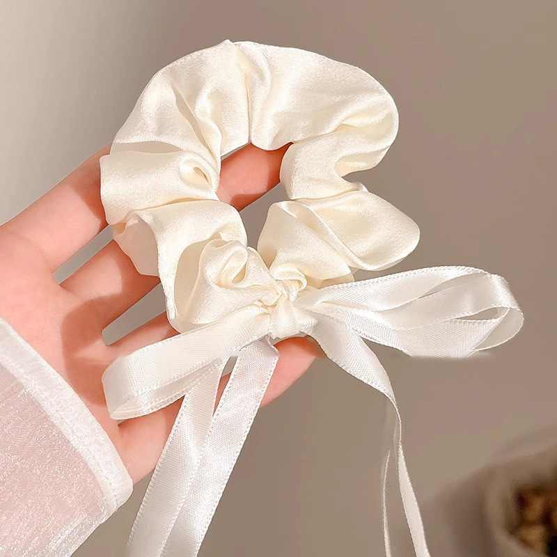 Dulce de alto nivel, anillo de cabello de intestino grueso, cordón de cabello de cola de caballo baja coreana, cordón de cabello grande, delicado, adornamiento de cabello de princesa de alto valor