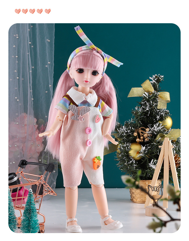 Poppenprinsessenset van 30 cm met 23 beweegbare gewrichten, BJD-aankleedpop op schaal 1/6, kinderspeelgoedcadeau, groothandel_voghion.com