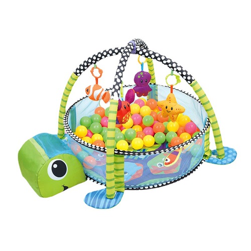 Cross-border hot selling baby fence fitness frame toy 0-1 year old baby turtle ocean ball climbing mat floor mat