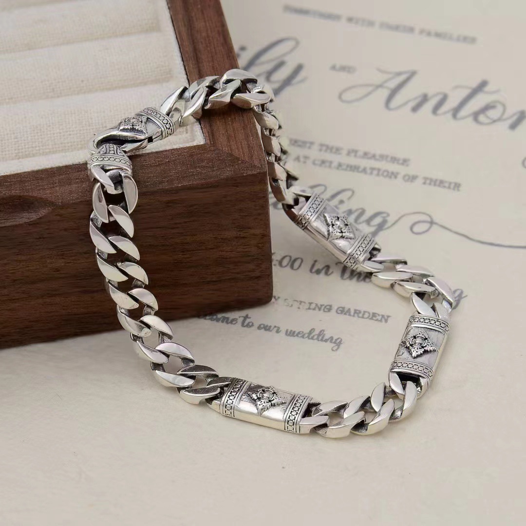 Herren Cuban Link Armband Edelstahl Wasserdicht Und Stabil_voghion.com